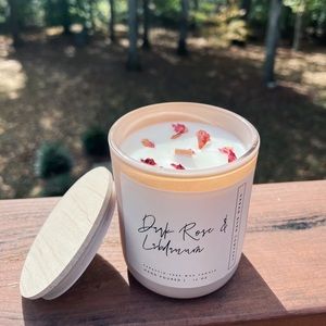 12oz Dark Rose and Labdanum Candle